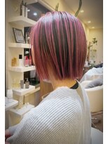 パコ(Paco)&nbsp;外国人風ハイライト/バレイヤージュグレージュ/ 前下がりボブ