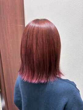 アクセ 切りっぱなしレイヤーカットひし形シルエットミディアムレイヤー