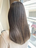 ネウィ 宮崎店(newi)&nbsp;透明感ベージュ美髪ストレート艶髪ナチュラル縮毛矯正梅雨対策
