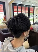 シャドウパーマ　メンズマッシュ　佐世保