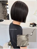 切りっぱなしボブ