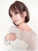☆切りっぱなしボブ 韓国風ミディアムレイヤー☆イメチェン