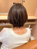 リールヘアー 久留米店(rire hair) 襟足まとまるショート /丸みショート/ツヤ髪/30代40代50代60代