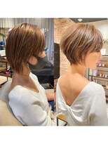 バンプ ギンザ(BUMP GINZA)&nbsp;40代50代絶壁解消白髪ぼかし大人丸みショート銀座若見え美人