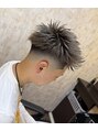 ラグジュアリーバーバーカミング 入間店(Luxury BARBER Kaming) スキンフェード×ハイトーンカラー