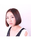 エッジが効いた大人ボブ