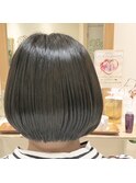 鹿沼で唯一本格ヘッドスパが出来る美容室　シンプルボブ