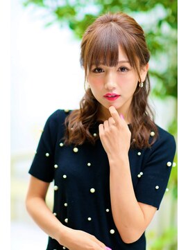 ヘアメイクサロンシャルメ(Hair Make Salon CHARMER) 結婚式に☆上品シンプルハーフアップヘアセット