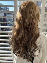【Zina】イメチェン毛先パーマ耳かけ×フォギーベージュ