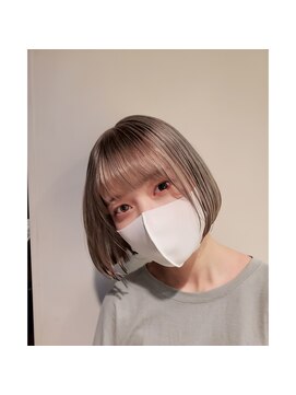 アッシュ 日吉店(Ash) プラチナベージュボブ