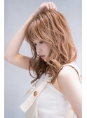 【kate 】☆大宮 キャラメルベージュ小顔くしゃっとバング