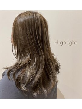 リールヘアー 香椎店(rire hair) ハイライトグレージュ