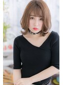 女度UP◎ふんわり外ハネレイヤーモテボブルフ