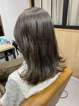 テラスヘア 新潟駅南(TERRACE hair) ケアブリーチ使用で透明感たっぷりなグレージュ！