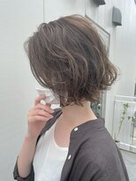 ルーファス 恵比寿 渋谷(Ruufus)&nbsp;抜け感白髪ぼかしハイライトボブ【Ruufus恵比寿渋谷】3157ｃ