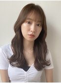 【Violet】韓国風ニュアンスカラーシースルーバング×ヨシンモリ