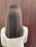 髪質改善ストレート＋カット　　　￥17000→14000
