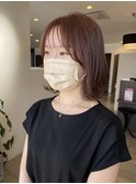 顔まわりカット×外はねボブ