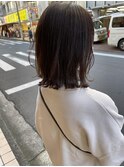外ハネボブ　縮毛矯正　大人可愛い　くびれボブ