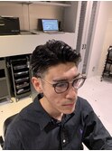 メンズビジネスツーブロックリバースショートフェードF
