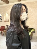 ビュートリアム265(BEAUTRIUM 265)&nbsp;モテ髪ロングレイヤー/レイヤーカット/グレージュカラー/銀座