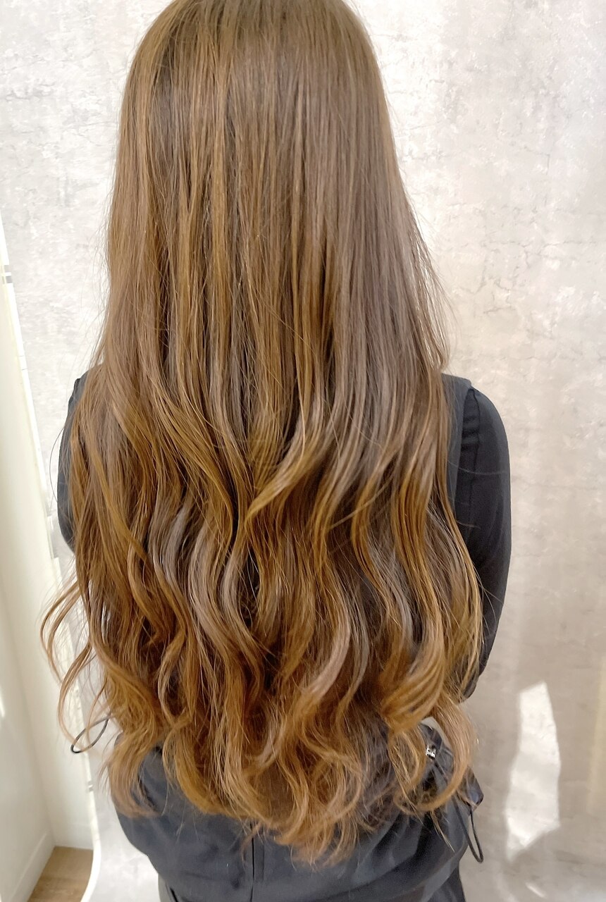 パーマ】スーパーロングデジタルパーマデザイン：L191212411