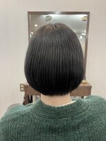 セレスト 心斎橋店(CELESTE)&nbsp;アディクシーカラー　ブルーアッシュパッツンボブ　心斎橋