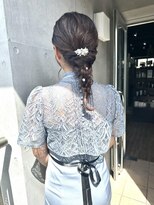 フルバング レッドブラウン 似合わせカット カルマパーマ