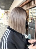 栗原,切りっぱなしボブ,バレイヤージュ美髪,シアーカラーa23