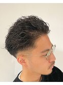 ツイストスパイラルパーマスパイキーショートラルフカール