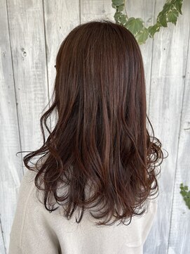 エスハートオブヘアー 植田店(ES Heart of HAIR) 艶可愛い　ナチュラルブラウン