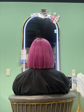 ルフレ 新宿本店1st(Reflet) ハイトーンボブピンク