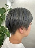 マッシュショート◎ブルーアッシュカラー