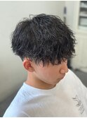 ツイストスパイラルパーマツイストパーマメンズマッシュパーマ