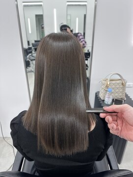 シンパ(sympa) アッシュブラウン7.5Lv髪質改善カラー×縮毛矯正