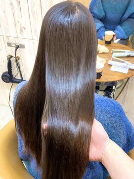 ロンドアジュール 横浜(Lond azur) メルティカラーフェミニンロング似合わせカット髪質改善縮毛矯正