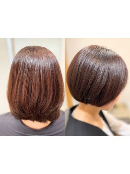 【摂津本山2分/阪急岡本5分】大人女性に好評の白髪ぼかしハイライトで自然にカバーしながら憧れの艶髪へ＊