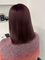 シイム(CYM)&nbsp;切りっぱなしミディ/ブラウンレッド