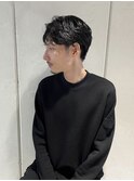 ツイストパーマセンター分けニュアンスパーマフェードマンバン