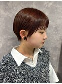 大人マッシュショート/ショートカット/オン眉ショート