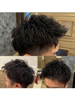 ビジネス◎社会人◎黒髪短髪ショートツーブロック刈り上げ