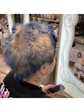 ニューヨークニューヨーク 大久保店(NYNY) スパイキーショート × デザインカラー