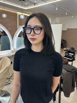 ネモネ バイ ミリー 梅田茶屋町(nemone by milly) ボブレイヤー×オリーブグレー