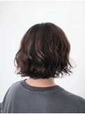 ボブふんわりパーマ