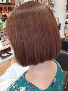 メロウプラス(mellow+)の写真/【都島】大人女性の髪質を見極め毛先までまとまる美フォルムCUT!乾かすだけでスタイリングが完成!