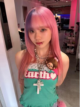 ダズリングディア(Dazzling Deer) ピンク/パープル/ポイントカラー/レイヤーカット/デザインカラー