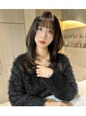 レイヤーカットハッシュカットココアベージュ髪質改善小顔仙台
