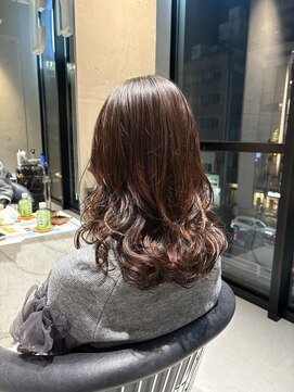 コテ巻き風パーマ