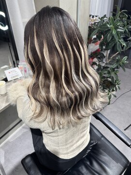 アルマバイロサ(ALMA by ROSA) ハイベージュハイライトエクステ20枚　担当SE-YA