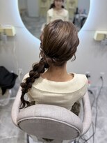 ヘアセット クラン ルシェ 心斎橋玉屋町店(hair set Clan luce) サイド編みおろし